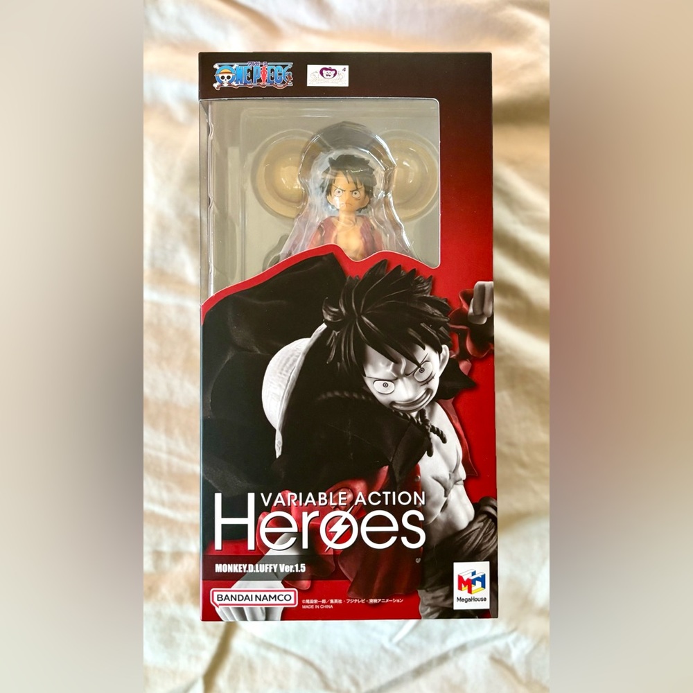 SOLD: Megahouse-Variable Action Heroes ONE Piece Monkey D. Luffy Ver 1.5 Figure